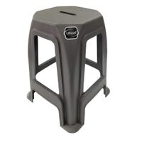 Nivalmix-Banqueta Nova Plastico Cinza Conc. - 1087 - Usual Utilidade-2518457